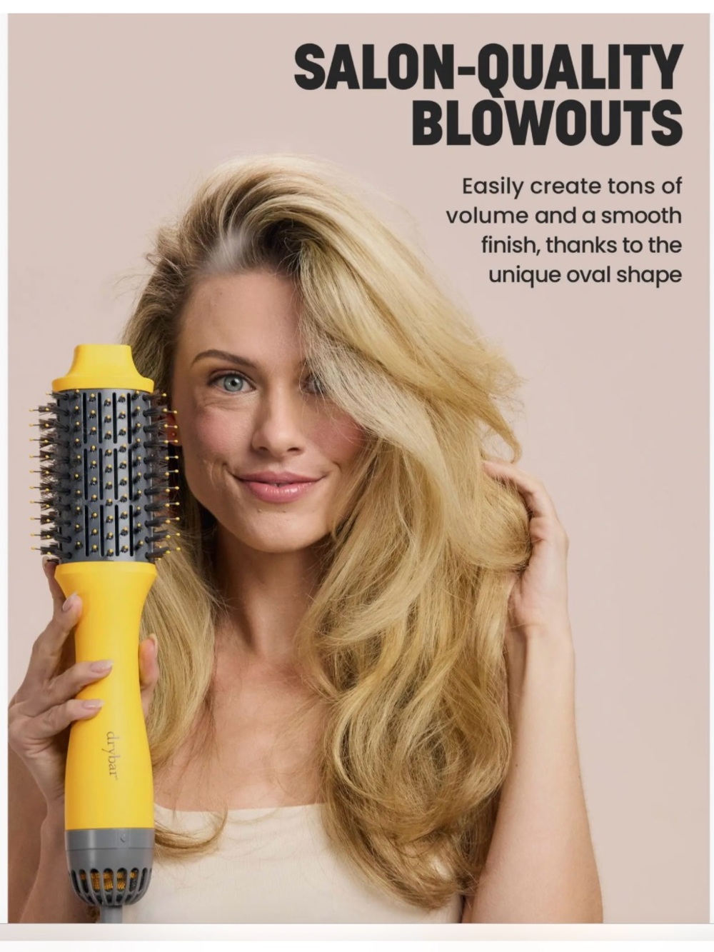 $155. Drybar The Double Shot oval perfect Blowout Brush w/bristles new open box